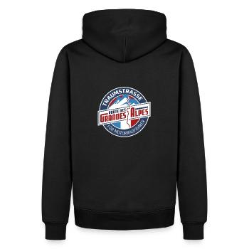 Route de rêve RdGA pour les motards - Sweat à capuche Premium bio Homme - noir - Dos - Nico (187cm)