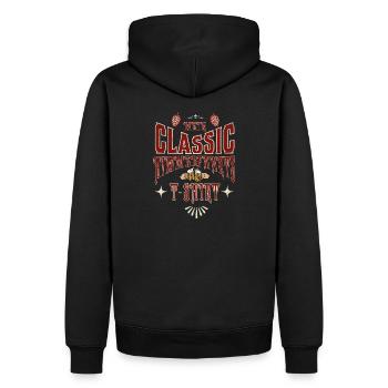 Vatertag...Mein classic Himmelfahrt T Shirt - Männer Premium Bio Hoodie - Schwarz - Hinten - Nico (187cm)