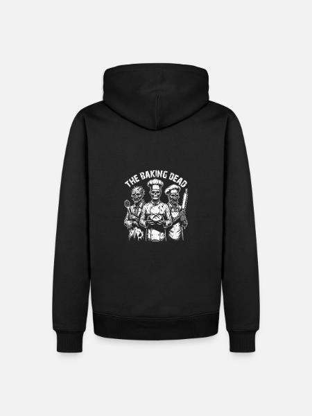 Baking Dead - backende Zombies - Männer Premium Bio Hoodie - Schwarz