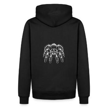 Große haarige Vogelspinne Tarantel - Männer Premium Bio Hoodie - Schwarz - Hinten - Nico (187cm)