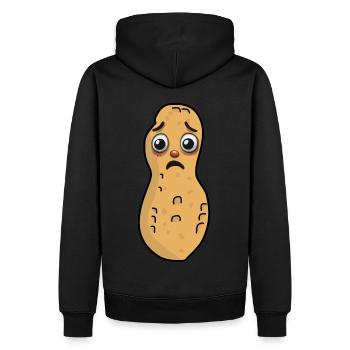 Peanut Peanuts Nut Child Kids Nuts - Men’s Premium Organic Hoodie - black - Back - Nico (187cm)