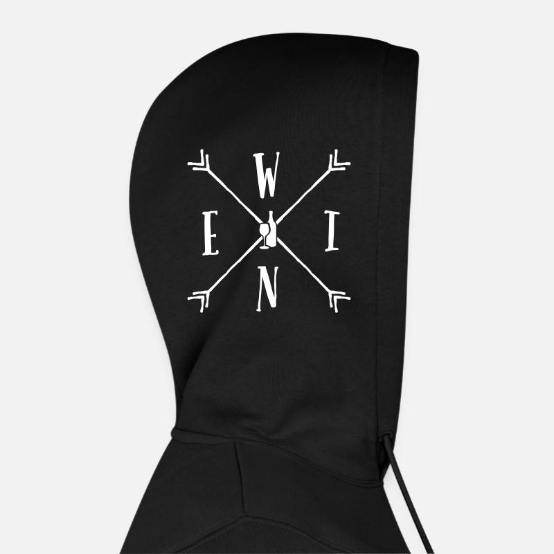 Du vin Sweat à capuche Premium bio Homme