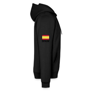 Drapeau national de l Espagne - Sweat à capuche Premium bio Homme - noir - Droite - Nico (187cm)