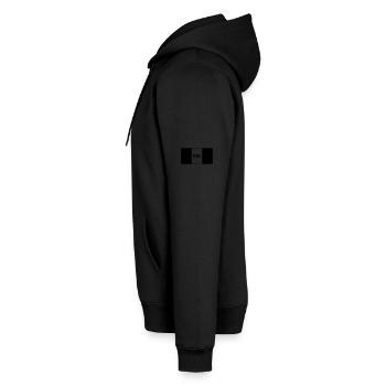Irland / Irische taktische Flagge - IRE - Männer Premium Bio Hoodie - Schwarz - Links - Nico (187cm)