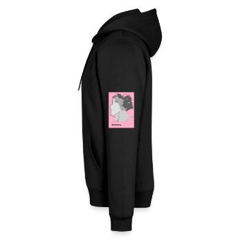 L’Allemagne en dégradé avec motif d’artiste - Sweat à capuche Premium bio Homme - noir - Gauche - Nico (187cm)