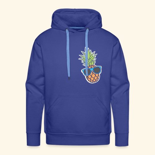 ananas met zonnebril - Mannen Premium hoodie