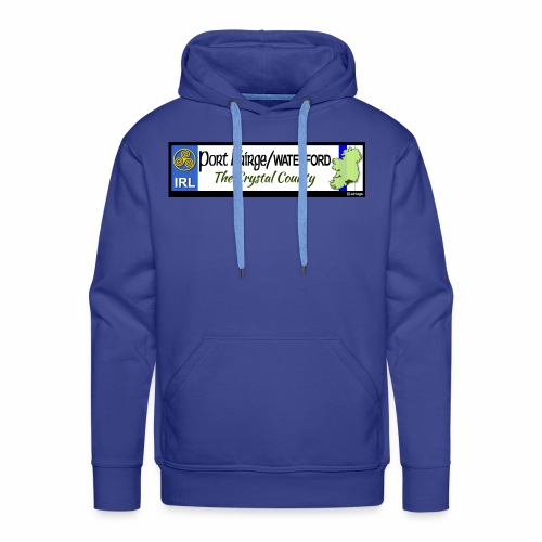 WATERFORD, IRELAND: licence plate tag style decal - Men's Premium Hoodie