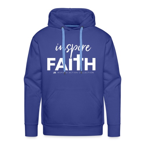 inspire faith white - Mannen Premium hoodie