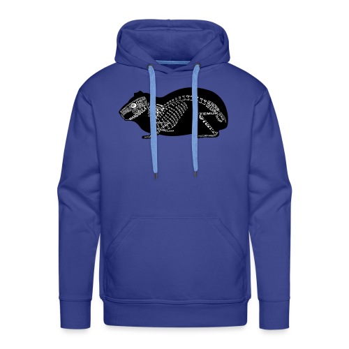Het skelet van de proefkonijn - Mannen Premium hoodie