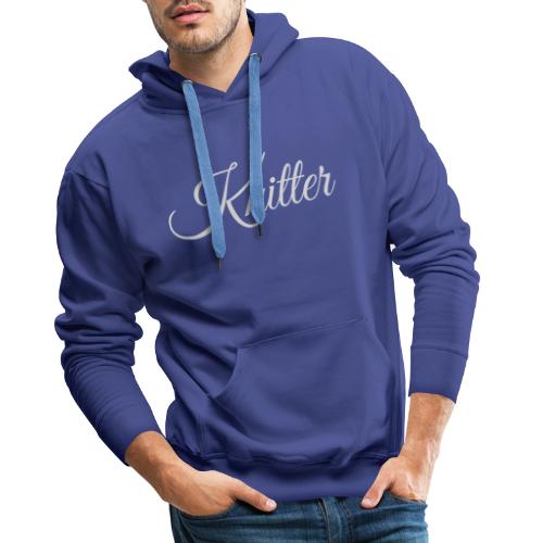 Knitter, light gray - Men's Premium Hoodie