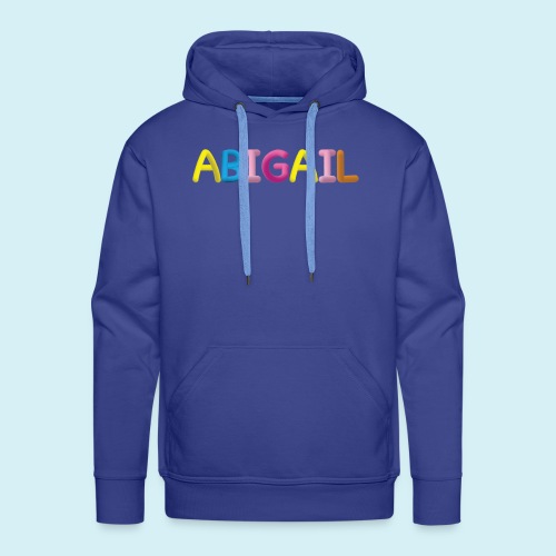 Fluffy Abigail Letter Name - Men's Premium Hoodie
