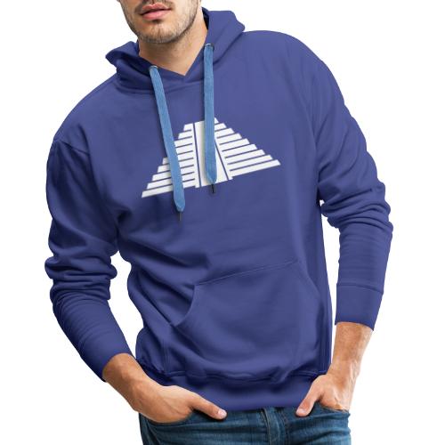 Ziggurat, wit - Mannen Premium hoodie