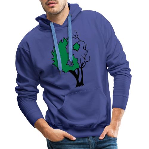 Yin Yang Arbre - Sweat-shirt à capuche Premium pour hommes
