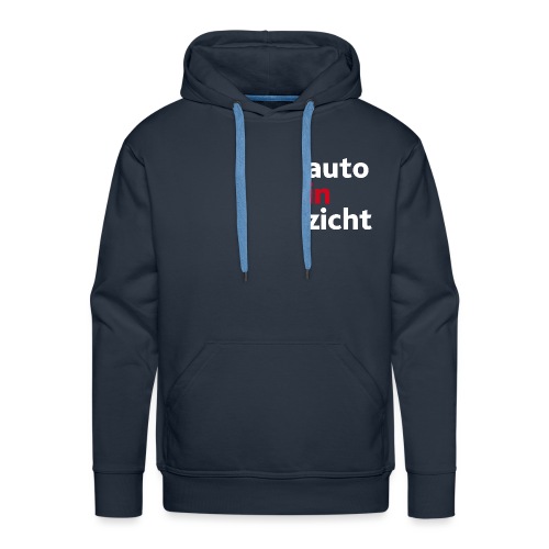 logo-wit-rood - Mannen Premium hoodie