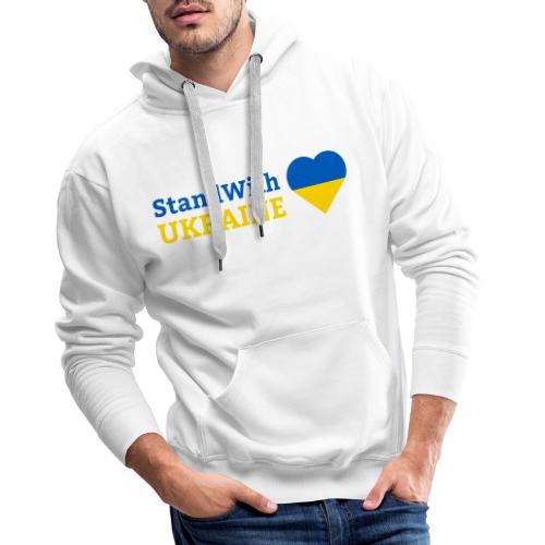 Stand with Ukraine mit Herz Support & Solidarität - Männer Premium Hoodie