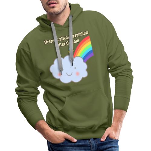 Bubbly! Rainbow - Felpa con cappuccio premium da uomo