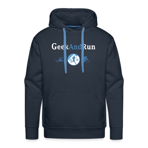 geekandrun - Sweat-shirt à capuche Premium pour hommes