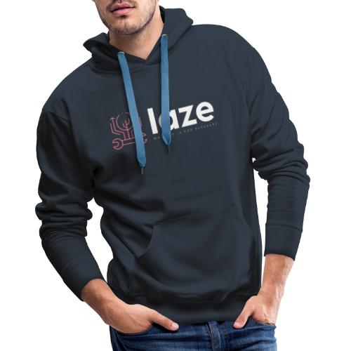 laze colored logo + inscription - Männer Premium Hoodie