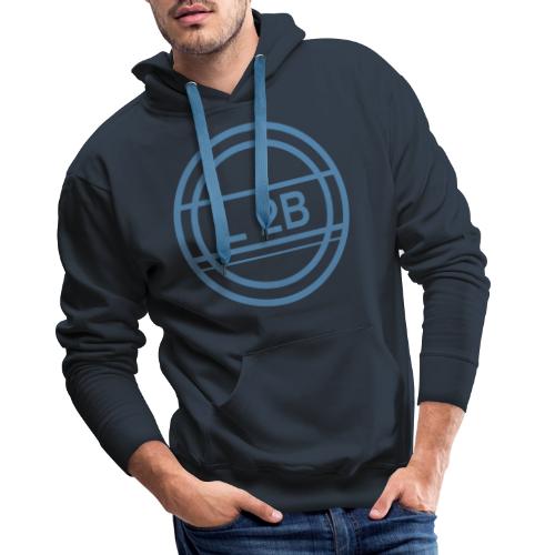 logo touw blauw - Mannen Premium hoodie
