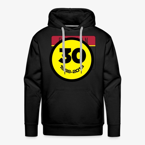 30 Jaar Belgian New Beat Smiley - Mannen Premium hoodie