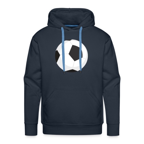 soccer ball - Felpa con cappuccio premium da uomo