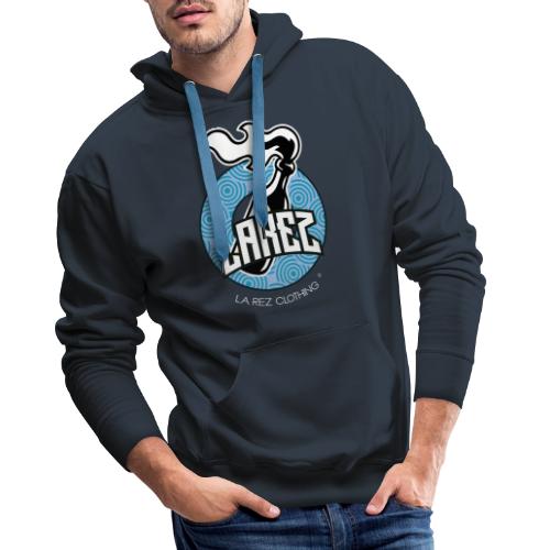 Ocean Blue LA REZ - Sweat-shirt à capuche Premium pour hommes