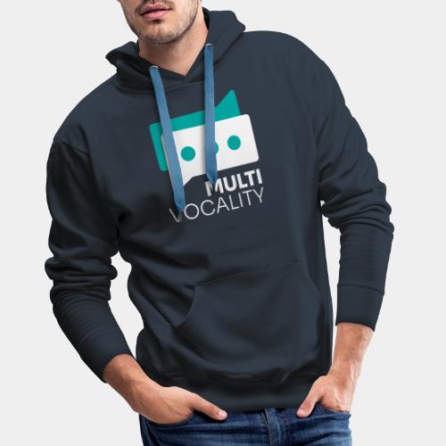 MultiVocality - Logo wit - Mannen Premium hoodie