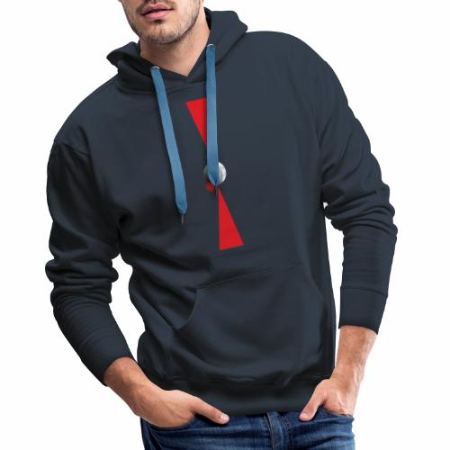 Petanque Minimalisme - Sweat-shirt à capuche Premium pour hommes