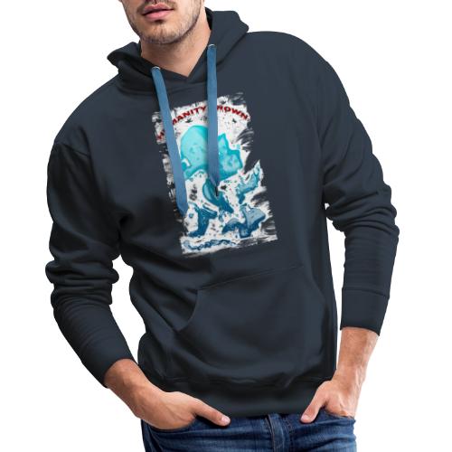 Humanity Drown - style grunge by Tshirtchicetchoc - Sweat-shirt à capuche Premium pour hommes