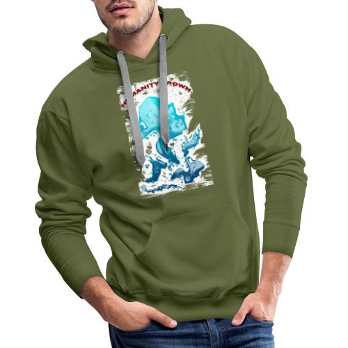 Humanity Drown - style grunge by Tshirtchicetchoc - Sweat-shirt à capuche Premium Homme