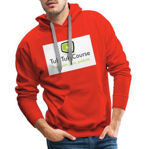 Logo tuk tuk course - Sweat-shirt à capuche Premium pour hommes