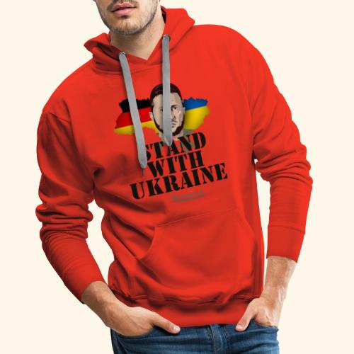 Ukraine Deutschland Slogan Stand with Ukraine - Männer Premium Hoodie