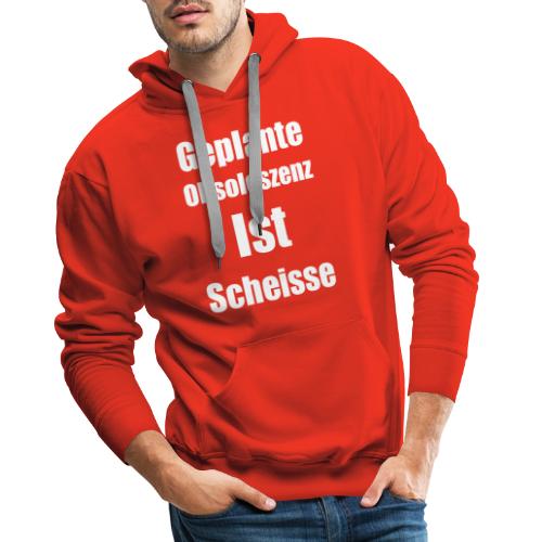 Obsoleszenz Weiss Schwarz - Männer Premium Hoodie