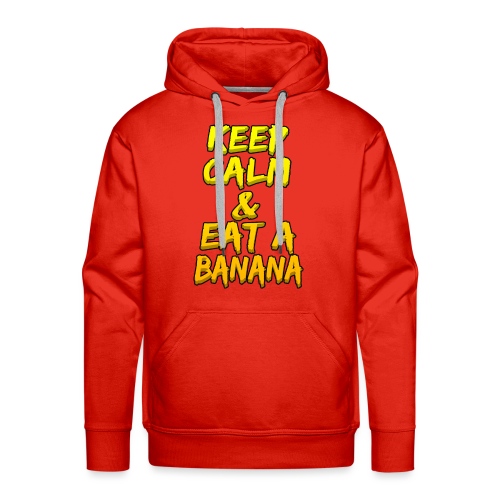 KEEP CALM & EAT A BANANA - Men's Premium Hoodie