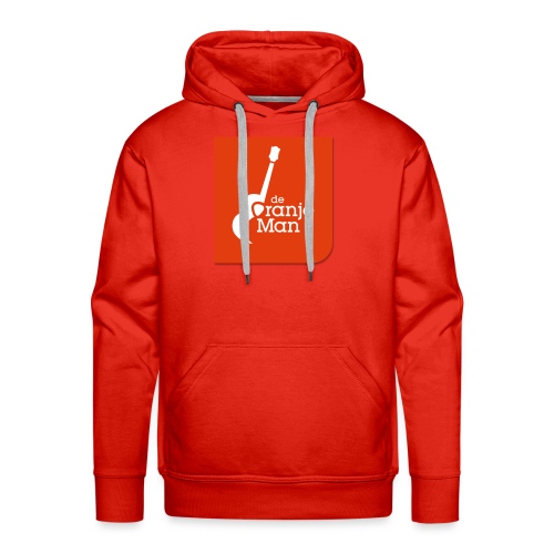 De Oranje Man Wilhelmus Hoekstra Logo Oranje Vlak - Mannen Premium hoodie