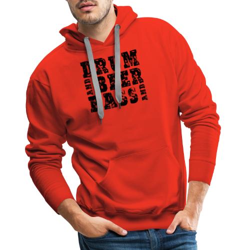 drum and beer and bass - Männer Premium Hoodie