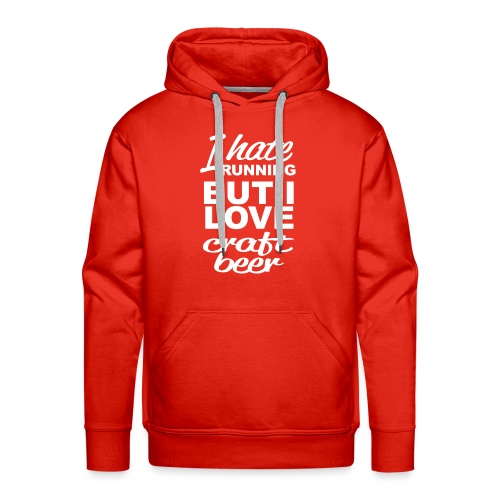 I Love craft beer - Mannen Premium hoodie