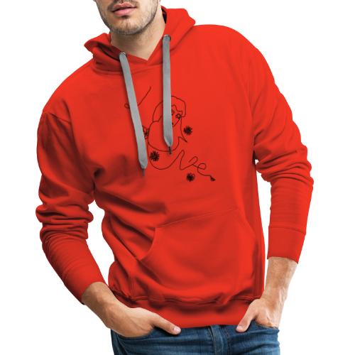 LoveVisage - Sweat-shirt à capuche Premium pour hommes