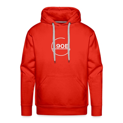 190B G hoop white - Mannen Premium hoodie