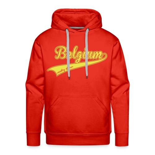 belgium country of beer - Sweat-shirt à capuche Premium pour hommes
