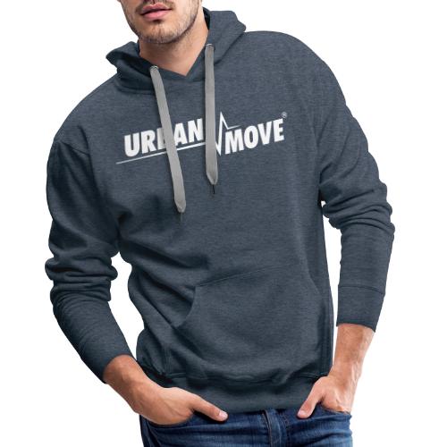 Urban Move Logo weiss - Männer Premium Hoodie