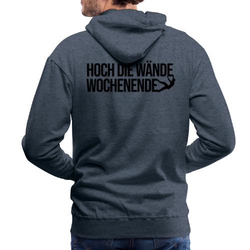 Climberino + Hoch die Wände Wochenende (schwarz) - Männer Premium Hoodie