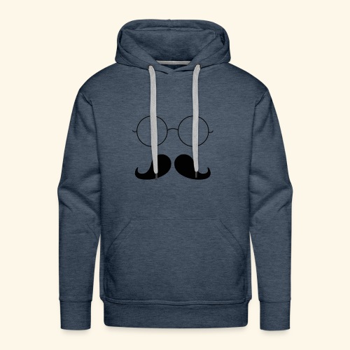 Moustachu - Sweat-shirt à capuche Premium pour hommes