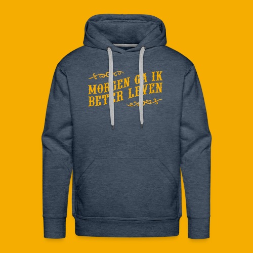 tshirt yllw 01 - Mannen Premium hoodie