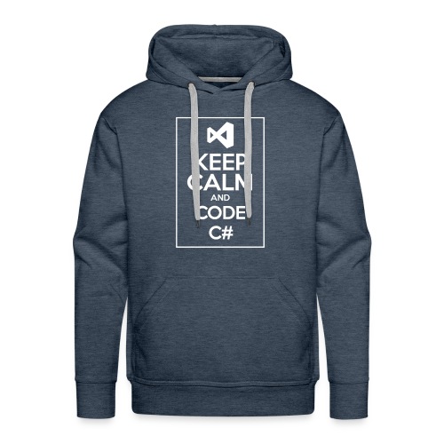 Keep Calm And Code C# - Men's Premium Hoodie