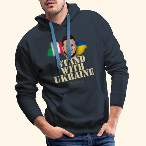 Ukraine Italia Stand with Ukraine - Männer Premium Hoodie