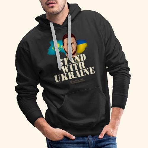 Ukraine Kasachstan - Männer Premium Hoodie