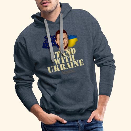 Ukraine Indiana Selensky Stand with Ukraine - Männer Premium Hoodie
