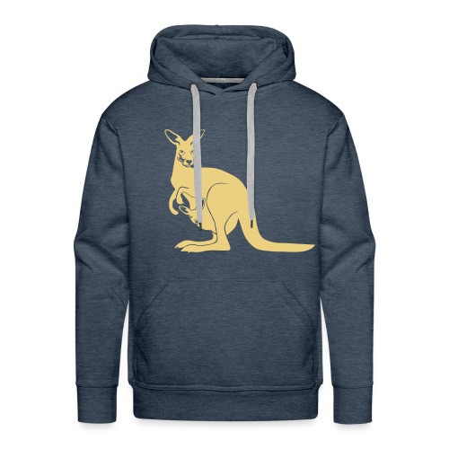 känguru kangaroo australien australia beuteltier - Männer Premium Hoodie