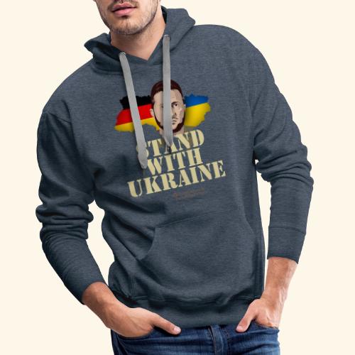Ukraine T-Shirt Design Deutschland Ukraine - Männer Premium Hoodie